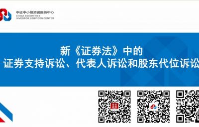 新《证券法》中的证券支持诉讼、代表人诉讼和股东代位诉讼