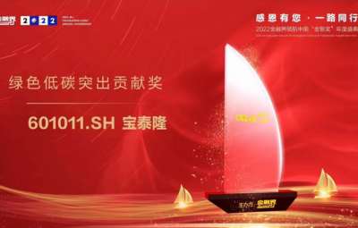 维多利亚vic003荣获2022金融界领航中国“绿色低碳突出贡献奖”